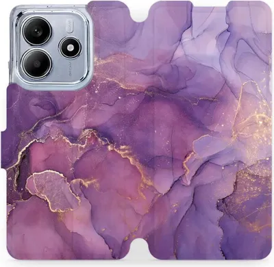 Produktbild von Handyhülle mit klappe für Xiaomi Redmi Note 14 5G, Mobiwear Book, Violett