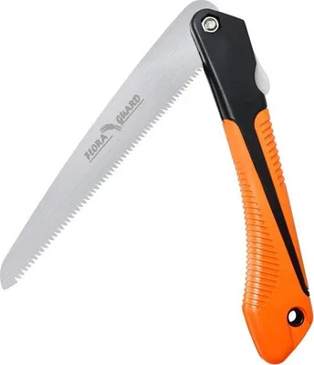 Produktbild von Famanu Klappsäge für frisches Holz, grobe Zahnung - Schwarz/Orange (21 cm)