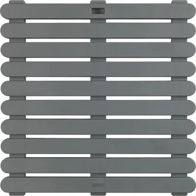 Obrázok produktu pre WENKO Sprchová rohož Mod. Indoor & Outdoor Grey 55 x 55 cm, s protišmykovou štruktúrou
