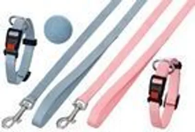 Produktbild von Karlie Art Sportiv Plus Welpenhalsband und Leine - Hundehalsbänder - Nylon - Blau - 20-40x1,5 cm