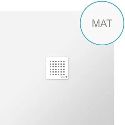 Produktbild von FLEXIA Gussmarmor-Duschwanne 90x90cm, Verkürzungsmöglichkeit, weiß matt