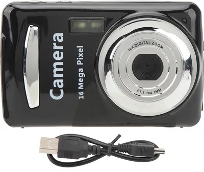 Produktbild von INF Kompakte 16x optische Zoomkamera mit 16MP Sensor und 2,4" LCD Schwarz