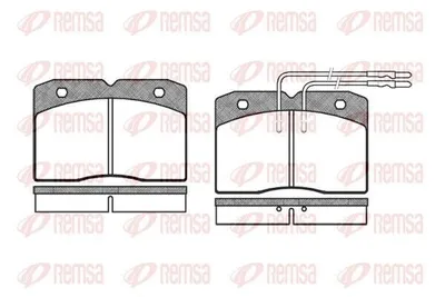 Produktbild von REMSA Bremsbeläge Satz Vorne Bremsklötze für IVECO DAILY II Kasten/Kombi 0211.04