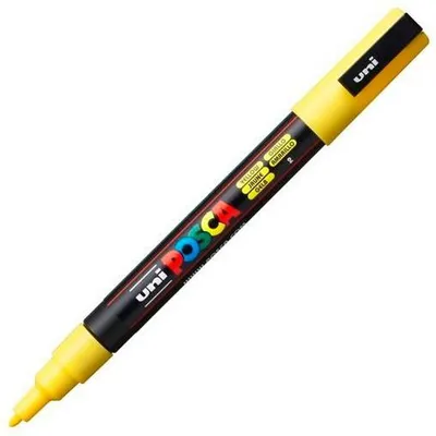 Productafbeelding van POSCA - POSCA PC3M F, geel | 1 stuk | 6 stuks