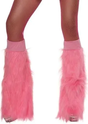 Produktbild von 80er Jahre Beinstulpen für Damen neon pink
