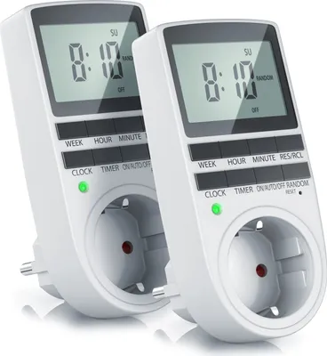 Produktbild von BEARWARE 2x Zeitschaltuhr LCD-Display / 3680W / 10 konfigurierbare Programme