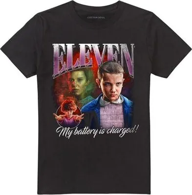 Produktbild von Stranger Things T-Shirt Herren Season 5 - Eleven Homage schwarz XXL