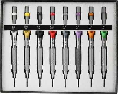 Produktbild von Uhrmacher Schraubendreher Set, 8 Stück, 0,6 - 2,0 mm