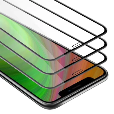 Produktbild von Cadorabo 3x Full Screen Armour Film pro Apple iPhone 11 PRO (XI PRO) Ochranná fólie, černá Tempered Display Protective Glass