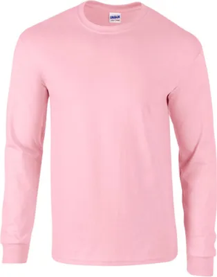 Produktbild von Gildan 2400 | Ultra Baumwolle Long Sleeve Herren T-Shirt - Farbe: Light Pink - Größe: XL