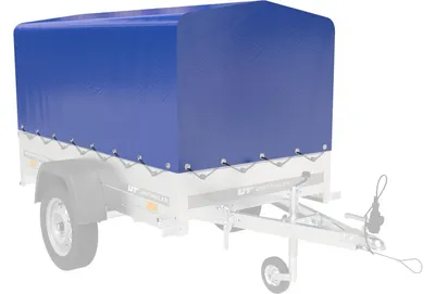 Produktbild von UNITRAILER Anhängerplane 200x106 cm Blau Hochplane 80 cm