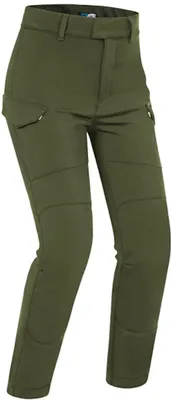 Image de Pantalon textile pour moto PMJ Sidney, pour femmes, couleur verte, taille 28