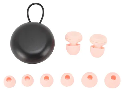 Produktbild von Lärmreduzierende Ohrstöpsel, 3 Lautstärkemodi, verstellbar, wiederverwendbar, Gehörschutz, Ohrstöpsel zum Schlafen, geräuschunterdrückend, Rosa