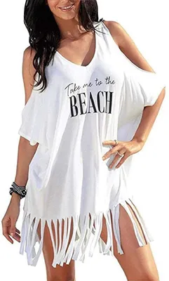 Imagen del producto de Traje de baño de mujer, bikini con flecos y diseño sin tirantes