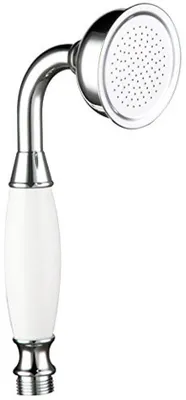 Produktbild von Handbrause mit antikem Design, klassische Badewannen Duscharmatur, Victoriana-Stil, poliertes Chromleiter.