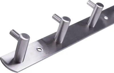 Produktbild von Kleiderhaken Garderobenhaken Edelstahl Wandgarderobe Garderobe Hakenleiste Haken B 1