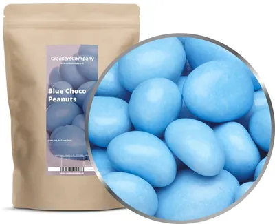 Produktbild von CrackersCompany Blaue Schoko-Erdnüsse (Blue Choco Peanuts), ZIP-Beutel 750 g