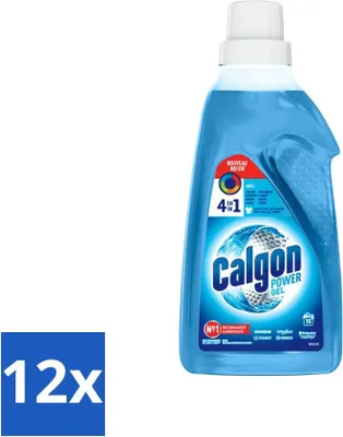 Immagine prodotto di Calgon – Detergente per lavatrice – Gel – Contro i depositi di calcare, i residui di detersivo e gli odori – 750 ml – 15 cicli di lavaggio – Confezione risparmio – 12 pezzi