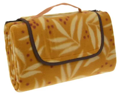 Obrázek produktu pro Pikniková deka s voděodolnou spodní vrstvou, 130 x 150 cm, žlutá
