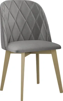 Image de Chaise de salle à manger rembourrée AFTON 6 - chêne Sonoma / gris clair