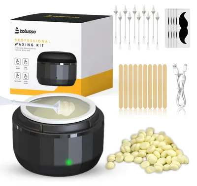 Produktbild von Bolusso Wachs Haarentfernungsgerät für Nase und Gesicht – Set mit Wachs, präzise Haarentfernung, einfache Anwendung zu Hause, langanhaltendes Ergebnis