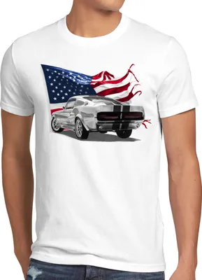 Produktbild von style3 Stars and Stripes Muscle Car Herren T-Shirt eleanor fastback