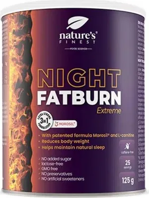 Immagine prodotto di Night FatBurn - Morosil, L-Carnitina, Valeriana, Vitis Vinifera - 125 g