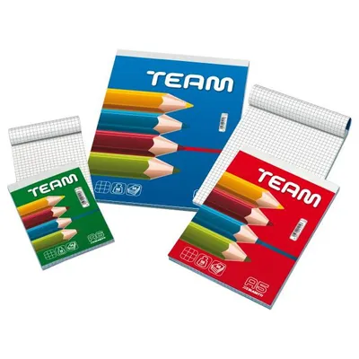 Obrázek produktu pro Blasetti Team notebook A4 50 listů Vícebarevný