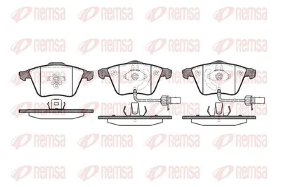 Produktbild von REMSA Bremsbeläge Satz Vorne Bremsklötze für AUDI A6 Avant (4F5, C6) 0964.12