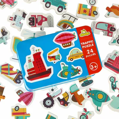 Produktbild von Aga Puzzle in einer Dose 24 Puzzles