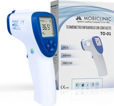 Image de Thermomètre infrarouge | Sans contact | Bleu | TO-01 | Mobiclinic