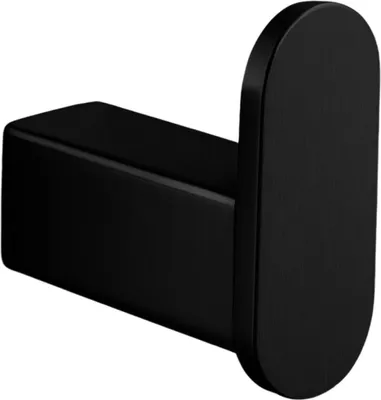 Produktbild von Balneo | Handtuchhaken Edelstahl schwarz | Badezimmerhaken QARX Rostfrei | Wandhaken für Badezimmer