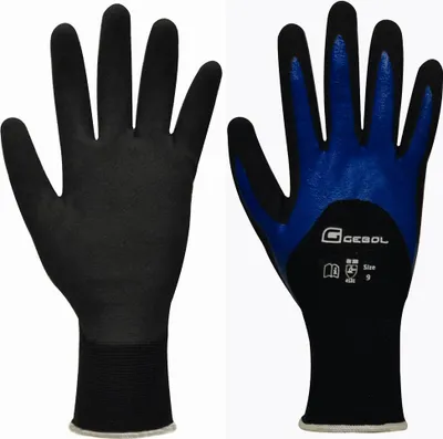 Produktbild von Gebol Handschuh Wet Grip L Nylon/Nitril, 266667