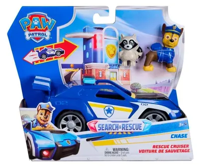 Produktbild von PAW Patrol - Search & Rescue: Chase' Rescue Cruiser mit 2 Figuren, 3 Jahr(e), Mehrfarbig