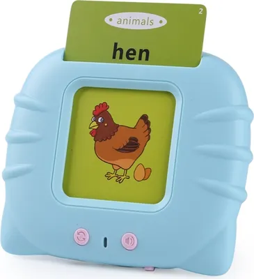 Productafbeelding van V7 Kinder Educatieve Kaarten voor Vroegschoolse Leeftijd, Engels en Chinees, Leermachine (blauw)