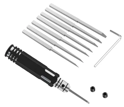 7-in-1 Modellbauschreiber mit 7 Klingen 0,1–2,0 mm