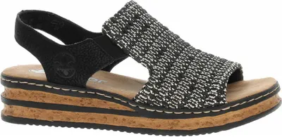 Obrázok produktu pre Dámske sandále Rieker 62971-00 schwarz kombi 40