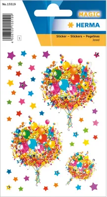 Produktbild von Herma MAGIC Sticker Blumenliebe mit Glitzersteinchen