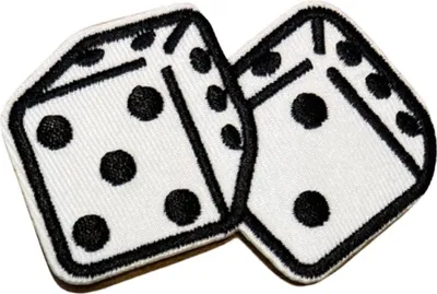 Produktbild von Würfel-Emblem zum Aufbügeln