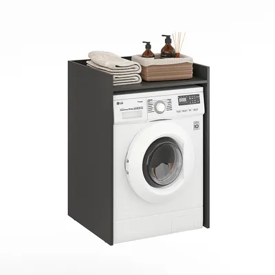 Produktbild von KOMTO Waschmaschinenschrank überbauschrank Antrazit - Waschmaschinenüberbau | Waschmaschine Schrank Mozi 66 x 62 x 97 cm