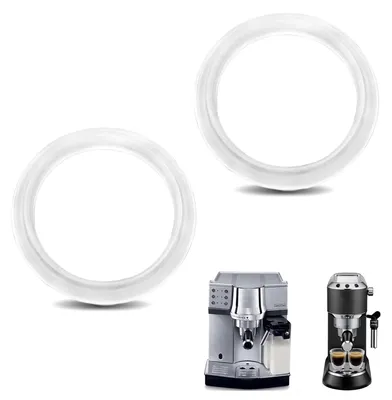 Produktbild von Silikondichtung für Kaffeemaschine - Brühkopfdichtung - 2 Stück - Innendurchmesser Ø 47 mm