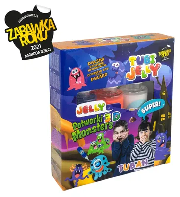 Obrázok produktu pre Tuban Tubi Jelly Set, Detská modelovacia hmota, 3 rok / roky, Gél, Viacfarebný