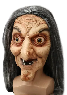 Imagen del producto de Solidchoice: Máscara realista de bruja para disfraces de Halloween