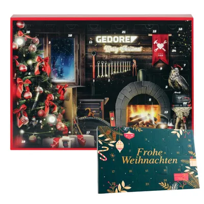 Produktbild von 2er Weihnachtskalender Set – Gedore Werkzeug Adventskalender 2026 Männer Heimwerker + Haze Tisch-Advent kalender