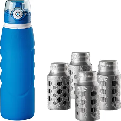 Produktbild von WatPass® Outdoor- & Krisenfilter 1,0 l blueflex mit 4 Ersatzfiltern