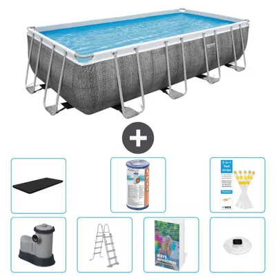 Zdjęcie produktu dla Bestway Power Steel, prostokątny basen - 549x274x122 cm - 6-częściowy, model S622