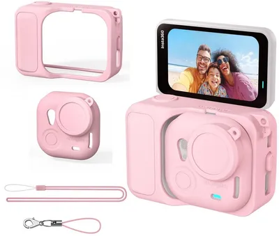 Produktbild von Silikonhülle für Insta360 GO Ultra Action Pod Schutzhülle Kamera Case Rosa