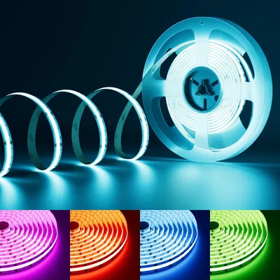 Productafbeelding van RGB COB LED Strip, 10 M, 24 V, Kleurveranderend, 576 LEDs/M