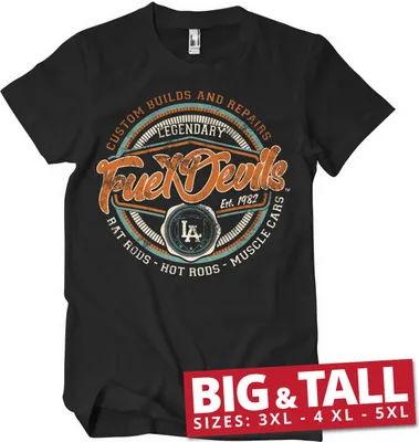Produktbild von Legendary Fuel Devils Big & Tall T-Shirt - 5XL - Black