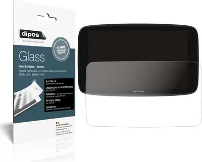 Produktbild von 2x Schutzfolie für TomTom GO Discover 6 Zoll matt - Anti-Shock 9H Folie dipos Glass Kunststoffglas